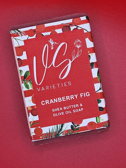 V's Varieties - Cranberry Fig Fragrant Soap Bar