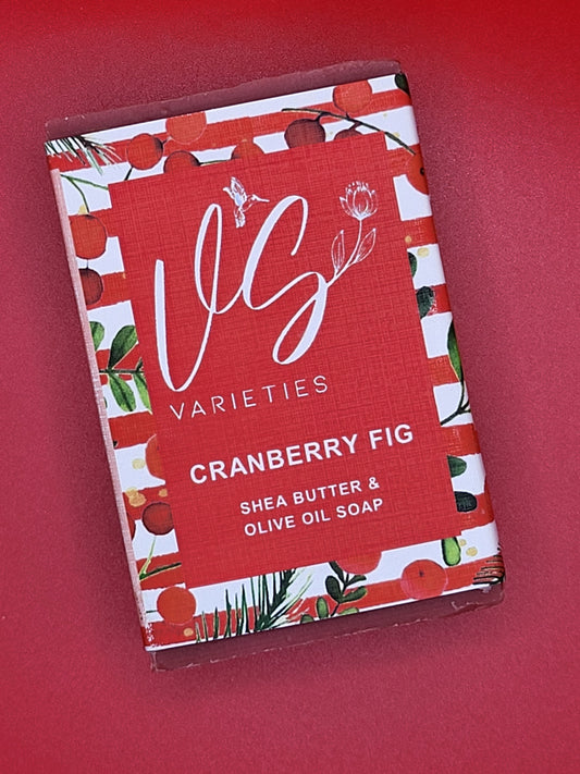 V's Varieties - Cranberry Fig Fragrant Soap Bar