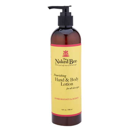 The Naked Bee - 12 oz. Pomegranate & Honey Hand & Body Lotion