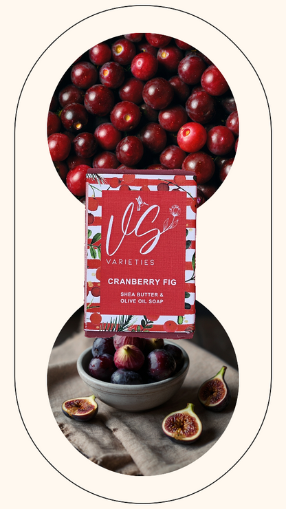 V's Varieties - Cranberry Fig Fragrant Soap Bar