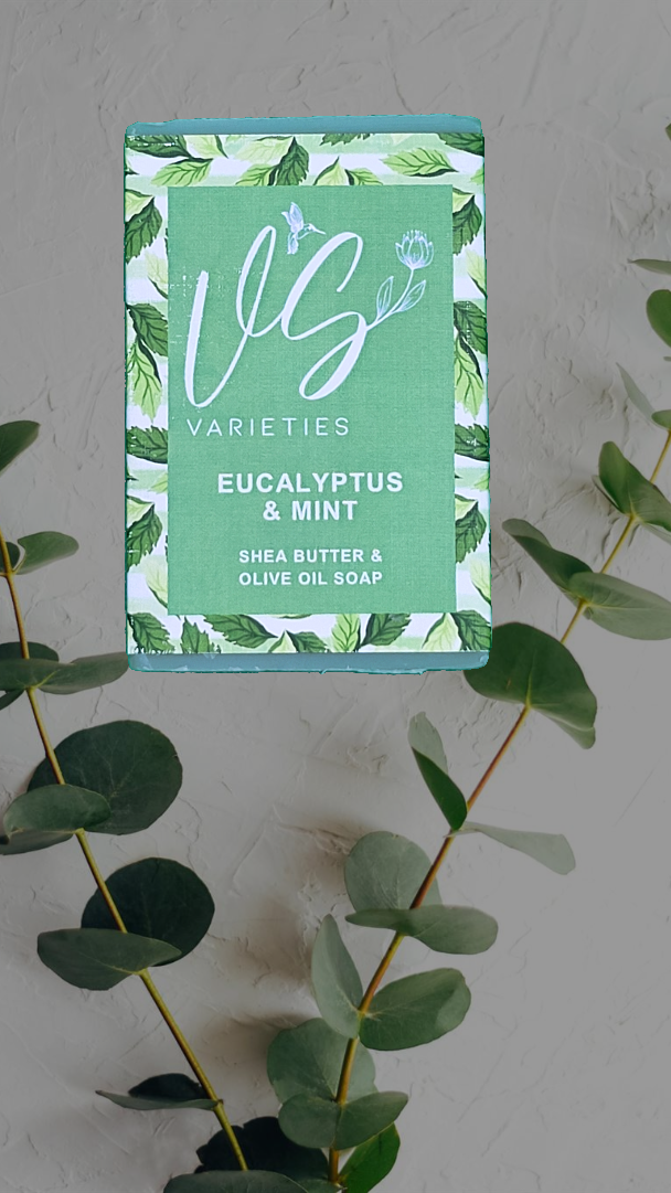 V's Varieties - Eucalyptus & Mint Fragrant Soap Bar