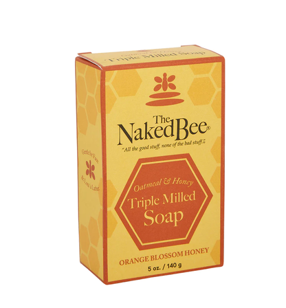 The Naked Bee Orange Blossom Honey Triple Milled Bar Soap 5 oz.