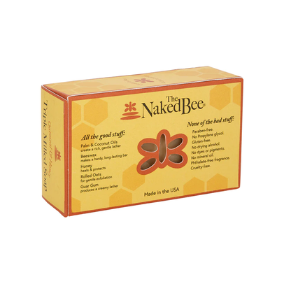 The Naked Bee Orange Blossom Honey Triple Milled Bar Soap 5 oz.